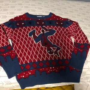 Marvel Spider-Man Sweater Fair Isle Style Kids